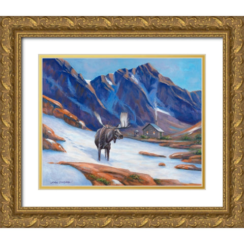 High in the Rockies Gold Ornate Wood Framed Art Print with Double Matting by Zaccheo, John