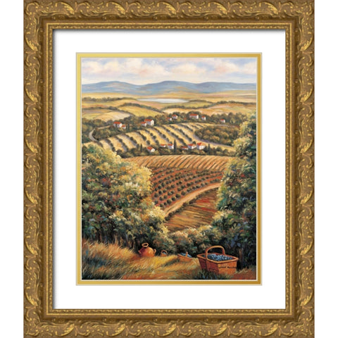 Valley D Gold Ornate Wood Framed Art Print with Double Matting by Zaccheo, John