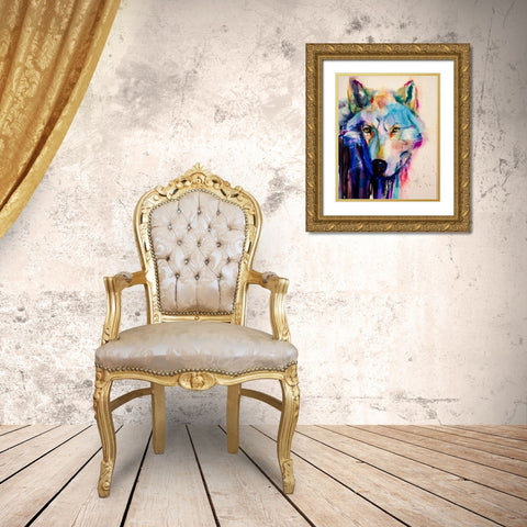 Hauntingly Majestic Gold Ornate Wood Framed Art Print with Double Matting by Art by Leslie Franklin