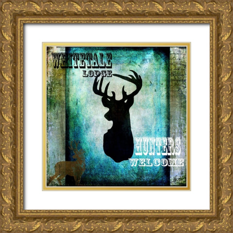 Lodge Whitetale Lodge Gold Ornate Wood Framed Art Print with Double Matting by LightBoxJournal