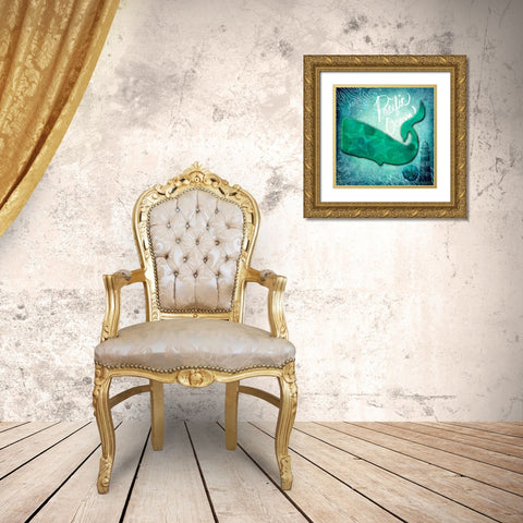 Ocean Pacific Ocean Gold Ornate Wood Framed Art Print with Double Matting by LightBoxJournal