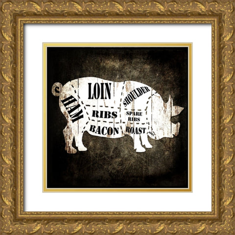 Butcher Shop I Gold Ornate Wood Framed Art Print with Double Matting by LightBoxJournal