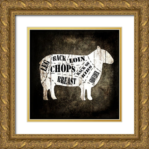 Butcher Shop IV Gold Ornate Wood Framed Art Print with Double Matting by LightBoxJournal