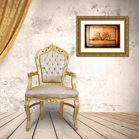 For the Love of Trees V Gold Ornate Wood Framed Art Print with Double Matting by LightBoxJournal
