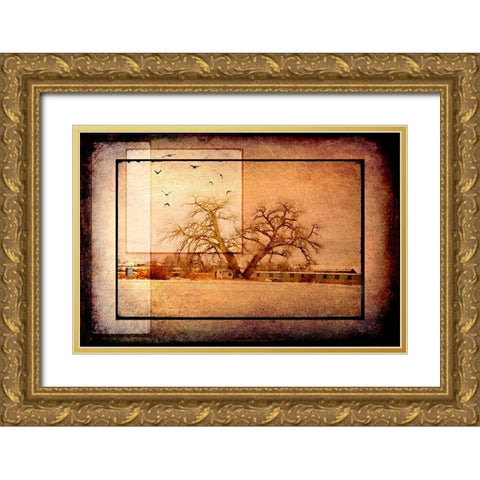 For the Love of Trees V Gold Ornate Wood Framed Art Print with Double Matting by LightBoxJournal
