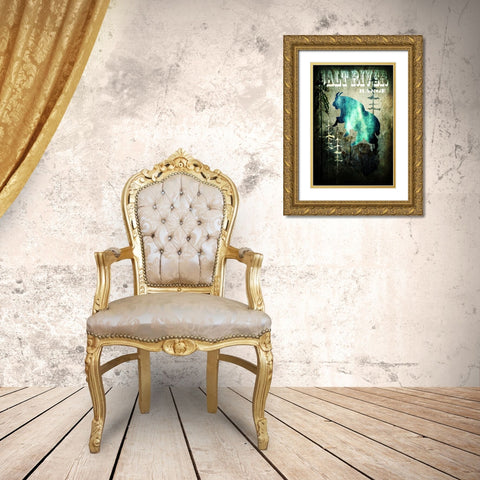 Wind River III Gold Ornate Wood Framed Art Print with Double Matting by LightBoxJournal