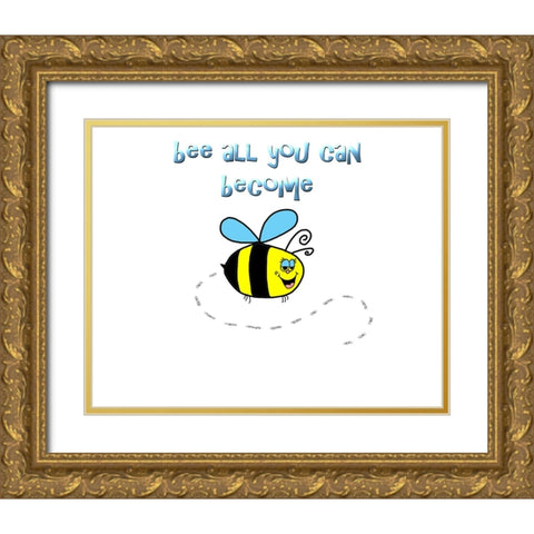 Bee All You Can Become 1 Gold Ornate Wood Framed Art Print with Double Matting by LightBoxJournal