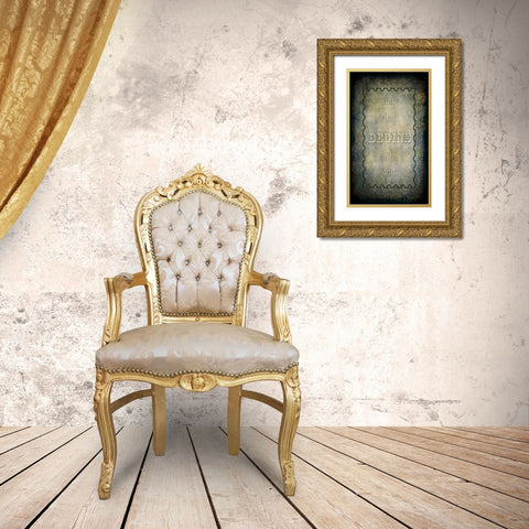 My Day Begins With You Gold Ornate Wood Framed Art Print with Double Matting by LightBoxJournal