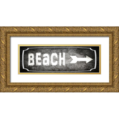 Good Times_Beach_ALT1 Gold Ornate Wood Framed Art Print with Double Matting by LightBoxJournal