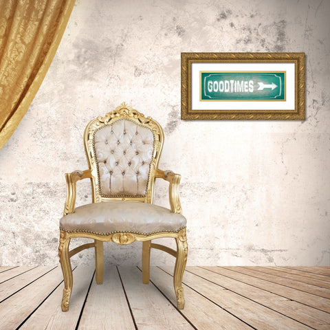 Good Times Gold Ornate Wood Framed Art Print with Double Matting by LightBoxJournal