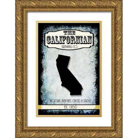 States Brewing Co_California Gold Ornate Wood Framed Art Print with Double Matting by LightBoxJournal