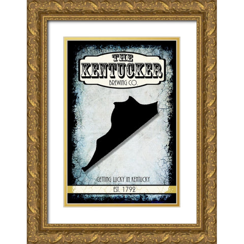 States Brewing Co_Kentucky Gold Ornate Wood Framed Art Print with Double Matting by LightBoxJournal