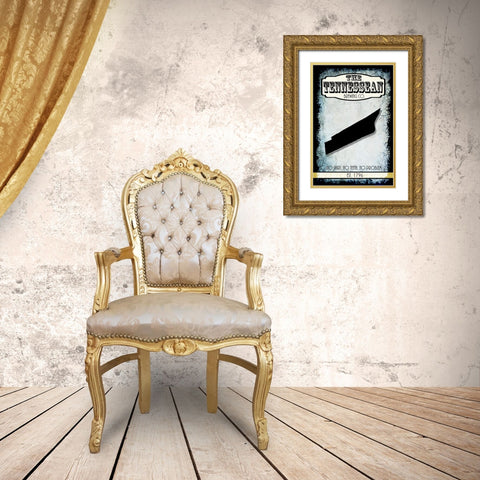 States Brewing Co_Tennesse Gold Ornate Wood Framed Art Print with Double Matting by LightBoxJournal
