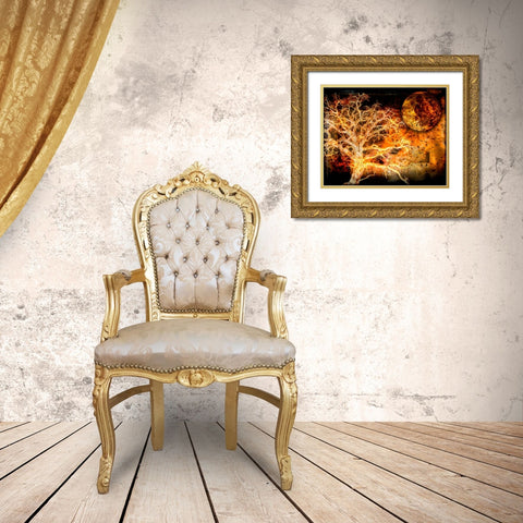 A Ravens World Gold Ornate Wood Framed Art Print with Double Matting by LightBoxJournal