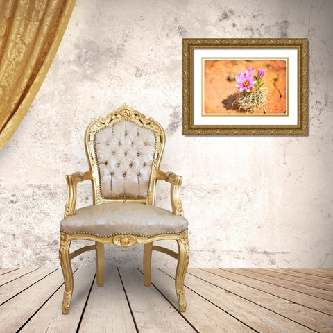 Desert Flower 4 Gold Ornate Wood Framed Art Print with Double Matting by LightBoxJournal