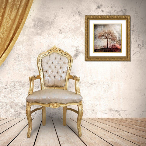 Cottonwood Tree Part 09 Gold Ornate Wood Framed Art Print with Double Matting by LightBoxJournal