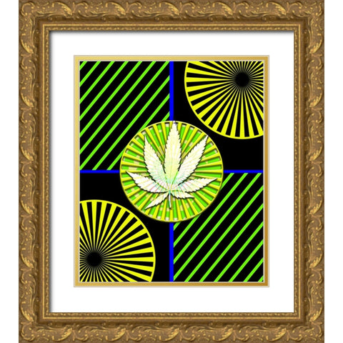 Pot 5 Black Light Gold Ornate Wood Framed Art Print with Double Matting by LightBoxJournal
