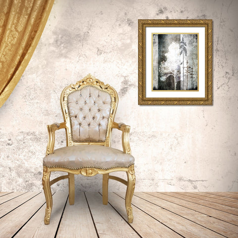 July Tree 2 Gold Ornate Wood Framed Art Print with Double Matting by LightBoxJournal