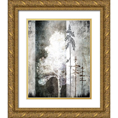 July Tree 2 Gold Ornate Wood Framed Art Print with Double Matting by LightBoxJournal