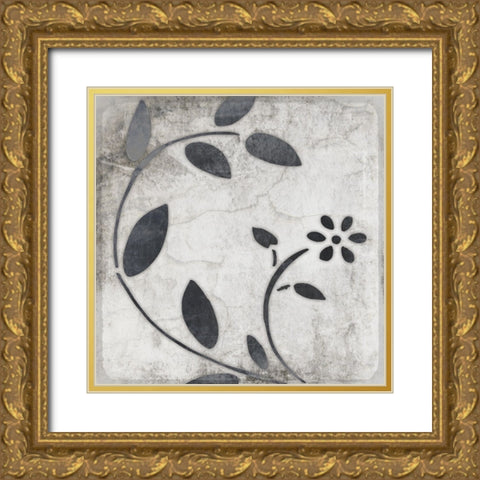 Leaf Pattern Gold Ornate Wood Framed Art Print with Double Matting by LightBoxJournal