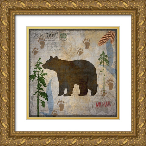 Bear Lodge Gold Ornate Wood Framed Art Print with Double Matting by LightBoxJournal