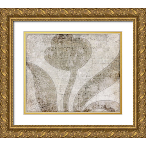 Decortive Pattern 5.1 Gold Ornate Wood Framed Art Print with Double Matting by LightBoxJournal