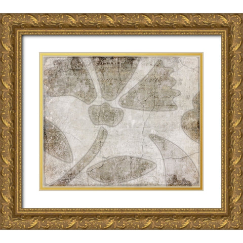 Decortive Pattern 5.2 Gold Ornate Wood Framed Art Print with Double Matting by LightBoxJournal