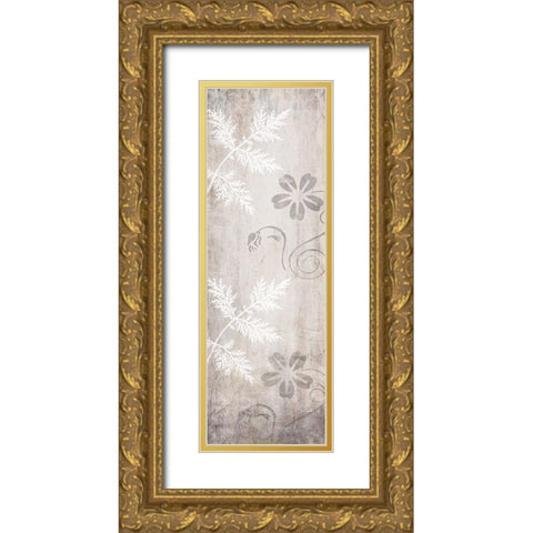 Decortive Pattern Wall Gold Ornate Wood Framed Art Print with Double Matting by LightBoxJournal