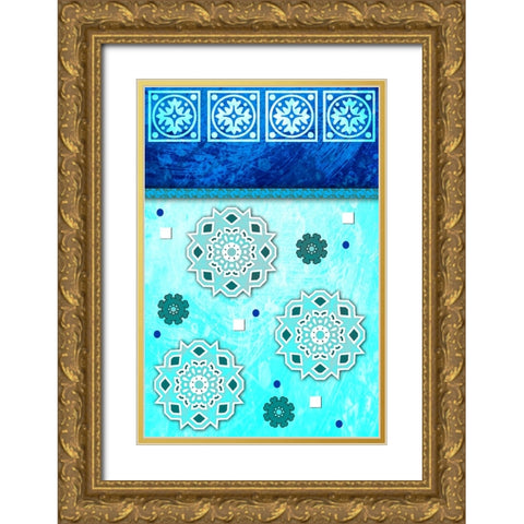 Go Bo Ho 4 Gold Ornate Wood Framed Art Print with Double Matting by LightBoxJournal