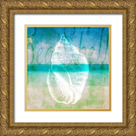 Sea 4 Gold Ornate Wood Framed Art Print with Double Matting by LightBoxJournal