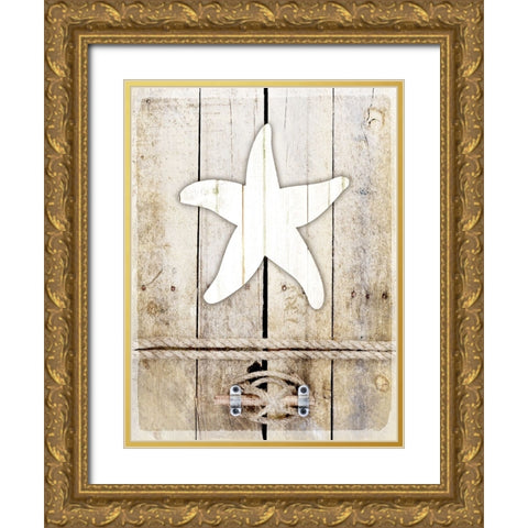 Country Sea 1 Gold Ornate Wood Framed Art Print with Double Matting by LightBoxJournal