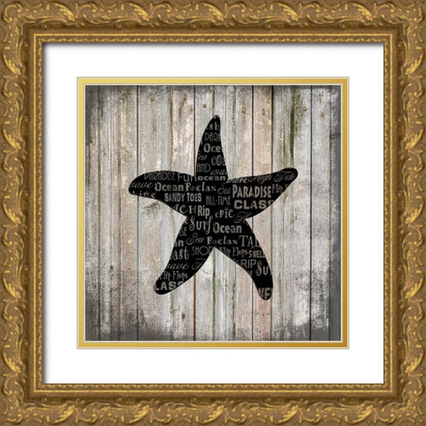 Country Sea V2 3 Gold Ornate Wood Framed Art Print with Double Matting by LightBoxJournal