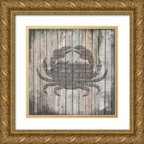 Country Sea V3 2 Gold Ornate Wood Framed Art Print with Double Matting by LightBoxJournal