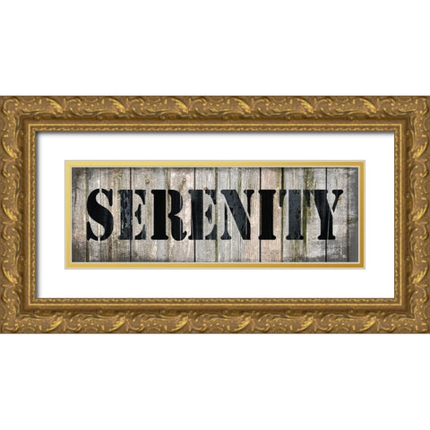 Country Sign 4 Gold Ornate Wood Framed Art Print with Double Matting by LightBoxJournal