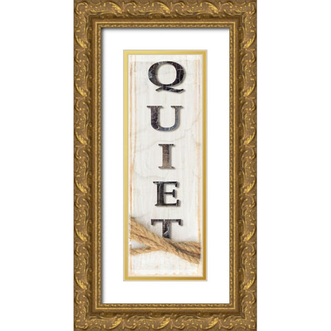 Country Wood Sign V1 4 Gold Ornate Wood Framed Art Print with Double Matting by LightBoxJournal