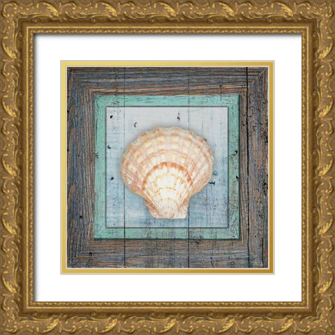 Framed Gypsy Sea V1 4 Gold Ornate Wood Framed Art Print with Double Matting by LightBoxJournal