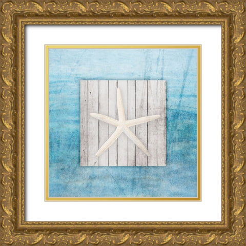 Framed Gypsy Sea V2 1 Gold Ornate Wood Framed Art Print with Double Matting by LightBoxJournal