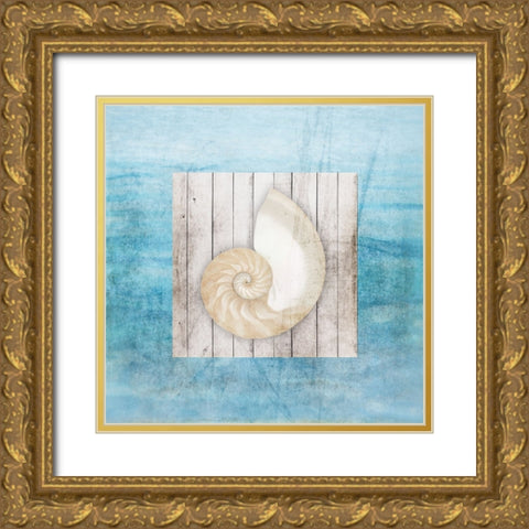 Framed Gypsy Sea V2 3 Gold Ornate Wood Framed Art Print with Double Matting by LightBoxJournal