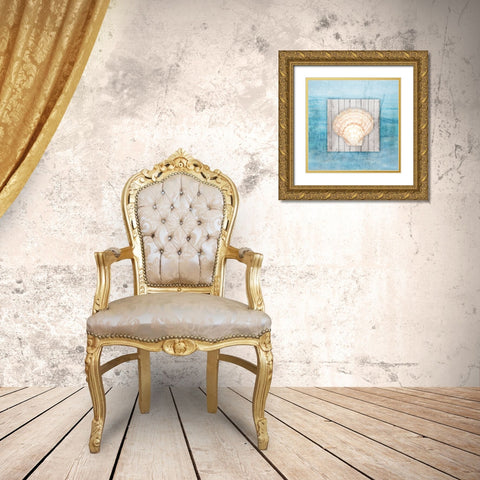 Framed Gypsy Sea V2 4 Gold Ornate Wood Framed Art Print with Double Matting by LightBoxJournal