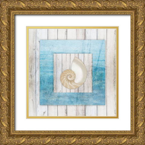Framed Gypsy Sea V3 3 Gold Ornate Wood Framed Art Print with Double Matting by LightBoxJournal