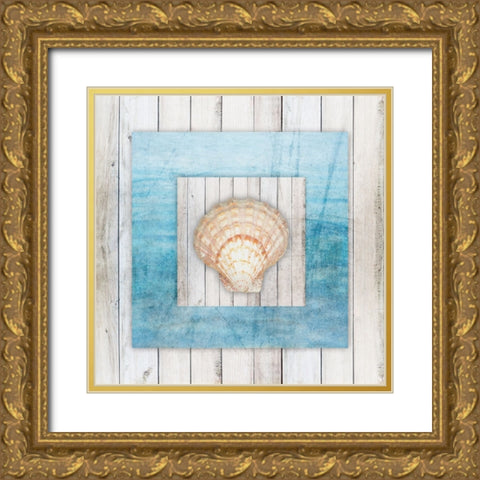 Framed Gypsy Sea V3 4 Gold Ornate Wood Framed Art Print with Double Matting by LightBoxJournal