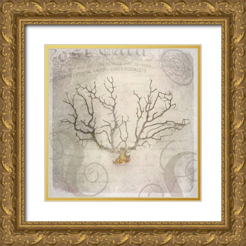 Gypsy Sea Love Letter 2 Gold Ornate Wood Framed Art Print with Double Matting by LightBoxJournal