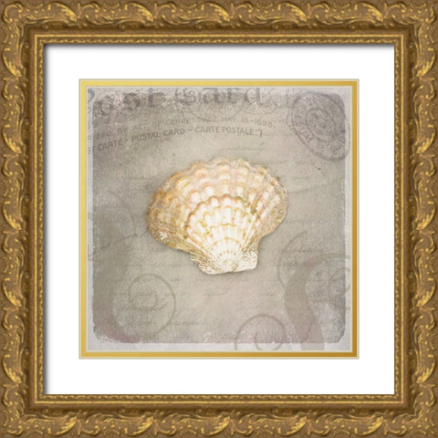Gypsy Sea Love Letter Gold Ornate Wood Framed Art Print with Double Matting by LightBoxJournal
