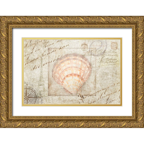 Gypsy Sea Returning Home V4 Gold Ornate Wood Framed Art Print with Double Matting by LightBoxJournal