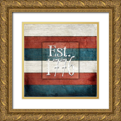 American Freedom Collection 8 Gold Ornate Wood Framed Art Print with Double Matting by LightBoxJournal