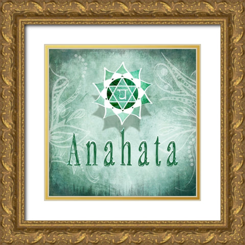 ChakrasYoga_Anahata V4 Gold Ornate Wood Framed Art Print with Double Matting by LightBoxJournal