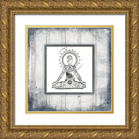 GypsyYoga V1 2 Gold Ornate Wood Framed Art Print with Double Matting by LightBoxJournal