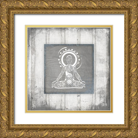 GypsyYoga V1 3 Gold Ornate Wood Framed Art Print with Double Matting by LightBoxJournal
