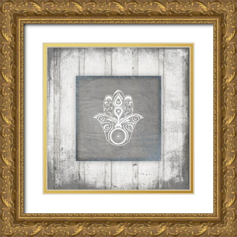 GypsyYoga V2 3 Gold Ornate Wood Framed Art Print with Double Matting by LightBoxJournal
