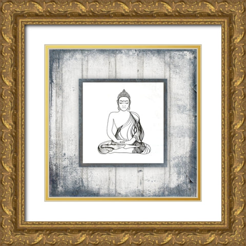 GypsyYoga V3 2 Gold Ornate Wood Framed Art Print with Double Matting by LightBoxJournal